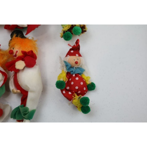 Vintage Clown Ornaments Classic Christmas Nostalgic Cute X Mas Tree - Picture 5 of 11